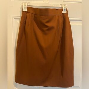 Escada Vintage Brown Wool Pencil Skirt